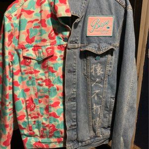 Cot and Candy bape jean jacket